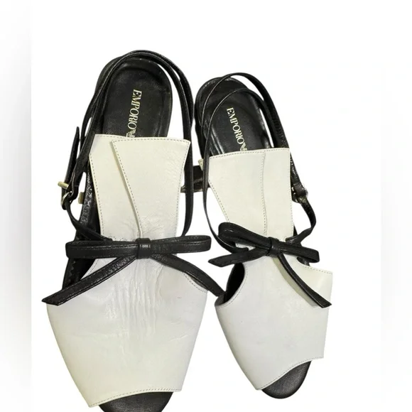 EMPORIO ARMANI leather sandals size 37EU - Picture 3 of 10